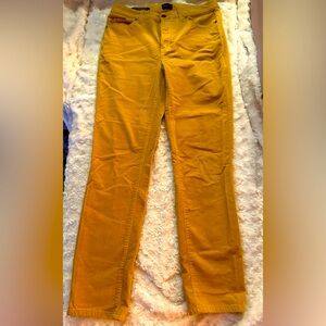 Talbots gold corduroy straight leg pants in size 8.